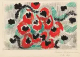 Sonia Delaunay, Stoffmusterentwurf Blumen für Robert Perrier