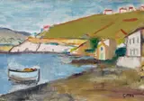 Werner Gilles, Küstenlandschaft bei Palinuro, Circa 1938/1940, Oil on canvas