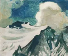 Barthel Gilles, Gletscherlandschaft, 1924, Oil on canvas