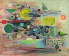 Boris Kleint, Untitled, 1941, Oil on card
