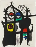 Joan Miró, La Captive, 1969, Colour aquatint etching and carborundum on wove paper