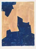 Composition bleue et orange by Serge Poliakoff, 1962, Colour lithograph on wove paper with watermark "BFK RIVES", offered Jun 2016