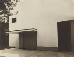 Theaterumbau Jena, Nebeneingang/Detail by Bauatelier Walter Gropius, 1927, Vintage gelatin silver print, sold Jun 2016