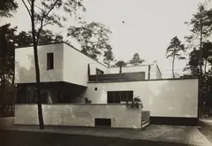 Lucia Moholy, Südansicht Haus Gropius, Dessau, 1926, Vintage gelatin silver print