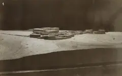 H.A. Rühl, Erstes Modell der Weißenhof-Siedlung, Stuttgart, Ansicht von Südosten, 1925, Vintage gelatin silver print