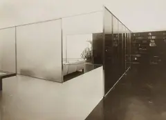and Anonymous, Der Glasraum in der Werkbundausstellung "Die Wohnung", 1927, Vintage gelatin silver print