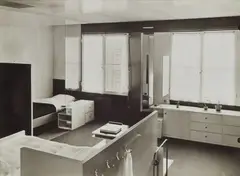 and Anonymous, Schlafzimmer Wohnhaus Dr. R. J. Harrenstein, Amsterdam, 1926, Vintage gelatin silver print