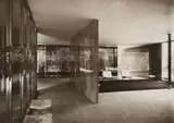 Berliner Bild-Bericht, Deutscher Pavillon, Weltausstellung Barcelona, Blick in den Innenraum, 1929, Vintage gelatin silver print
