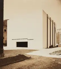 Berliner Bild-Bericht, Pavillon der deutschen Elektrizitätsindustrie, Weltausstellung Barcelona, 1929, Vintage gelatin silver print