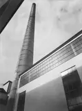 Adolf Lazi, Papierfabrik Scheufelen, Lenningen, 1936, Ferrotyped gelatin silver print, printed 1950s