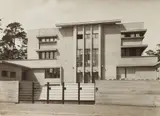 Continental Photo, Haus Goldstein, Berlin-Westend, Straßenansicht, 1924, Vintage gelatin silver print