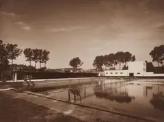 Freibad by Werner Mantz, 1933, Vintage gelatin silver print, sold Jun 2016