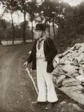 Wandernder Maurergeselle by August Sander, c. 1927, Posthumous gelatin silver print, printed 1975 by Gunter Sander, sold Jun 2016