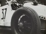 Martin Badekow, Detail eines Mercedes Rennautos, 1931, Vintage gelatin silver print