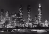 Andreas Feininger, Downtown Manhattan by Night, New York