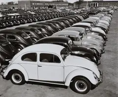 VW-Käfer by Peter Keetman, 1953, Ferrotyped gelatin silver print on Agfa paper, printed later, sold Jun 2016
