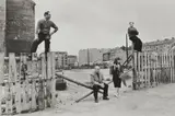 Arno Fischer, Ost-Berlin, anlässlich des ersten Besuchs N.S. Chruschtschows, Friedrichshain