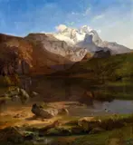 Carl Rottmann, Dachstein Mountain near Gosau in the Salzkammergut