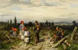 Captured Zouaves by Christian Sell, Oil on canvas, offered May 2016