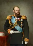 Portrait of Tsar Alexander III of Russia by Russian School of the 19th century, Oil on canvas (relined), sold May 2016