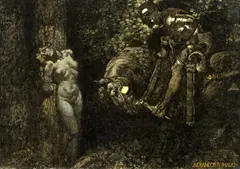 Alexander Rothaug, The Black Knight, Oil on canvas
