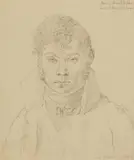 attributed to Johann Gottfried Schadow, Portrait of a Young Man, Pencil
