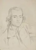 Claude Louis Desrais, Portrait of a Young Man, Chalk on paper