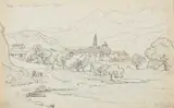 Johann Wilhelm Schirmer, View of a North Italian Village