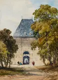 William Callow, View of a Castle Gate