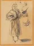 Franz Skarbina, A Dutch Fisher Girl
