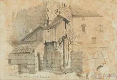Eugen Dücker, Two Views of Nuremberg, Pencil on paper. Each