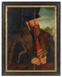 Portrait of Count Wolfgang zu Stolberg and Wernigerode by German School of the 16th century, Oil on panel, sold May 2016