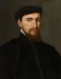 Willem Key, Portrait of a Gentleman in a Black Beret, Oil on panel