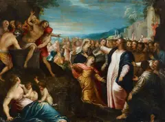 Hans Rottenhammer, The Raising of Lazarus, Oil on copper