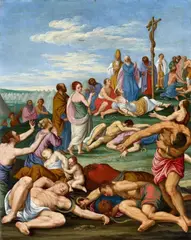 Johann König, The Brazen Serpent, Oil on copper