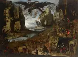 attributed to Jacob Isaacsz. van Swanenburg, The Temptation of Saint Anthony, Oil on canvas (relined)