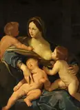 Allegory of Caritas by studio of Guido Reni, Oil on canvas (relined), offered May 2016