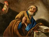 Claude Vignon, The Repentant Saint Peter, Oil on canvas