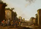 Joost Cornelisz Droochsloot, Southern Landscape with Beggars