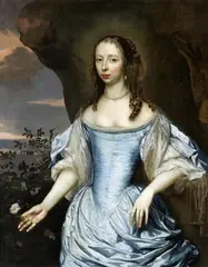 Jan Mijtens, Portrait of a Woman in a Blue Dress, Oil on canvas (relined)