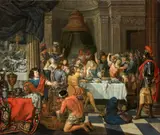 Theodor Roos, The Sword of Damocles, Oil on canvas (relined)