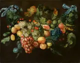 Fruit Still Life by Netherlandish School of the 17th & 18th century, Oil on canvas (relined), sold May 2016