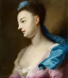 Balthasar Denner, Portrait of a Lady in Profile, Oil on copper