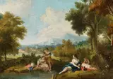 Giuseppe Zais, Figures in the Foothills of the Italian Alps