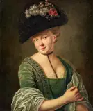Anna Dorothea Therbusch-Lisiewska, Portrait of a Lady in a Green Velvet Gown, Oil on canvas (relined)