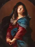 The Mourning Virgin by circle of Federico Bianchi, Oil on canvas (edges relined), offered Mar 2016