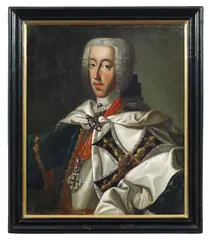 circle of Georges Desmarées, Clemens August of Bavaria, Archbishop and Elector of Cologne, Oil on canvas (relined)