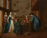 Jan Josef Horemans the Younger, The Shoemaker's Workshop, Oil on canvas (relined)