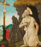 Italian School 16th century, Saint Jerome, Oil on panel