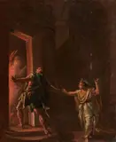 Italian School circa 1800, A Mythological Scene, Oil on canvas (relined)